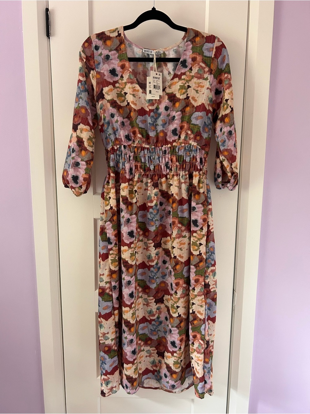 Floral Smocked Waist Dress